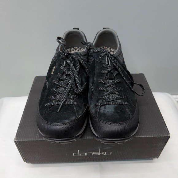 Dansko Paisley Waterproof Black Suede Leather Athletic Shoes Womens 10.5 11 - Picture 3 of 9